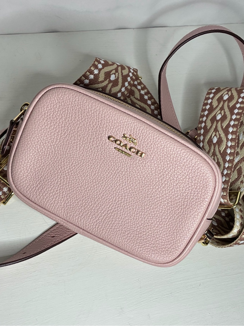 Coach Belt Bag/Crossbody Pink Leather
